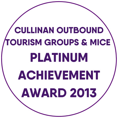Cullinan Outbound Tourism Groups & MICE Platinum Achievement Award 2013
