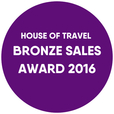 House of Travel Bronze Sales Award 2016