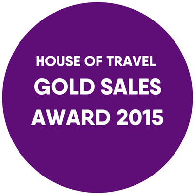 House of Travel Gold Sales Award 2015