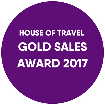 House of Travel Gold Sales Award 2017