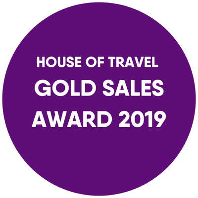 House of Travel Gold Sales award 2019