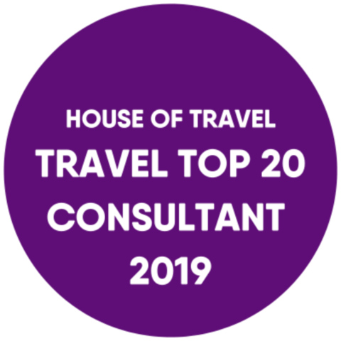 House of Travel Top 20 Consultant 2019